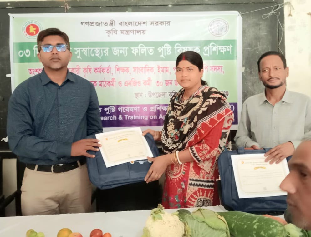 দিরাইয়ে পুষ্টি বিষয়ক ৩ দিনব্যাপী প্রশিক্ষণ সম্পন্ন 