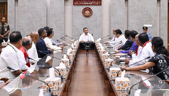  প্রধানমন্ত্রীর সঙ্গে প্রোটেস্ট্যান্ট চার্চের নেতাদের শুভেচ্ছা বিনিময়